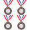 4Pcs Durable Competition Medals Kids Reward Accessories 6