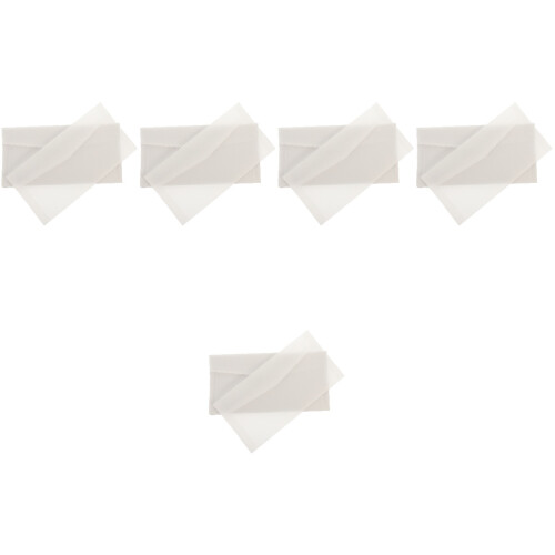 250Pcs White Handmade Translucent Envelopes for Invitations and Cash 2