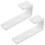 2Sets White Iron Bunk Bed Ladder Hooks Ladder Fixing Brackets 3
