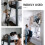 2Sets White Iron Bunk Bed Ladder Hooks Ladder Fixing Brackets 10