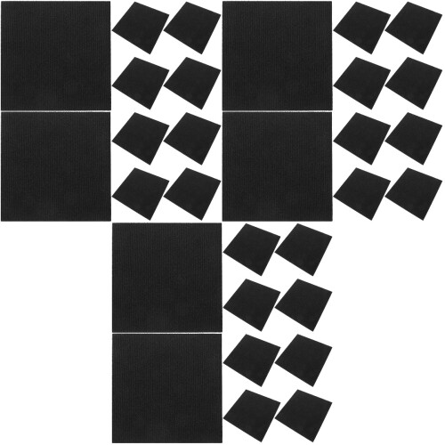 30Pièces Stickers Pour Sol Noir Antidérapants En Polyester Durable 2