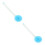 2Pcs Bathing Shower Brush Sky Blue Silicone 360 Degree Rotatable Head 6
