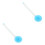 2Pcs Bathing Shower Brush Sky Blue Silicone 360 Degree Rotatable Head 8