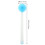 2Pcs Bathing Shower Brush Sky Blue Silicone 360 Degree Rotatable Head 10
