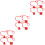 12Pcs Durable Red Hydraulic Hose Caps Plastic Coupler Dust Covers 6