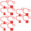12Pcs Durable Red Hydraulic Hose Caps Plastic Coupler Dust Covers 7