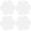 4Pcs DIY Patchwork Ruler Sewing Template White Bowl Wrap Tools 6