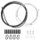 5Sets Durable Black Bike Shift Cables with Rubber Coating for Cycling 3