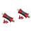 2Pcs Red Ceramics Central Bearings for Folding and Highway Bikes 4