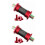 2Pcs Red Ceramics Central Bearings for Folding and Highway Bikes 5
