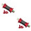2Pcs Red Ceramics Central Bearings for Folding and Highway Bikes 6