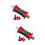 2Pcs Red Ceramics Central Bearings for Folding and Highway Bikes 7