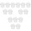 15Pcs Small Clear Plastic Buckets with Lid Handle for Food Storage 4