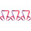 3Pcs Roller Skate Leashes Durable Polyester Cotton Strap 5