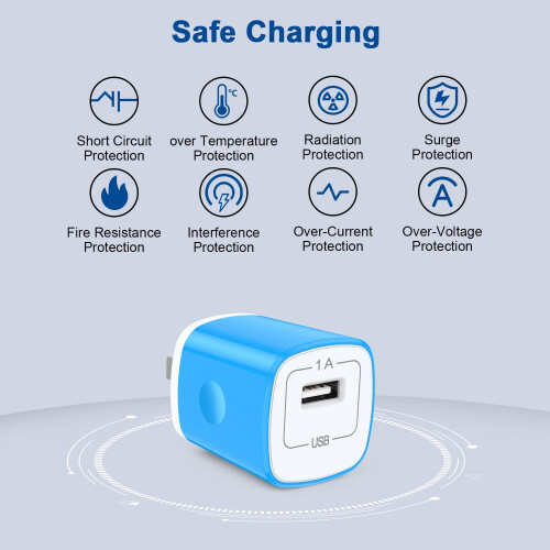 2 θήκες φορτιστή USB + 2 καλώδια (1,8 μέτρα/10 μέτρα) – Συμβατό με iPhone 14/13/12 1
