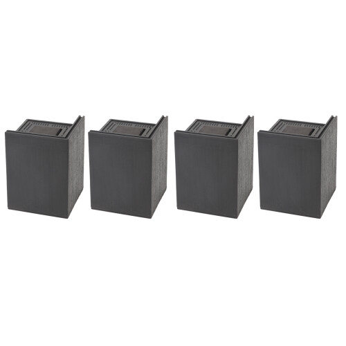 4-Pack Sofa Risers – Black Plastic & EVA, 10.5cm Height