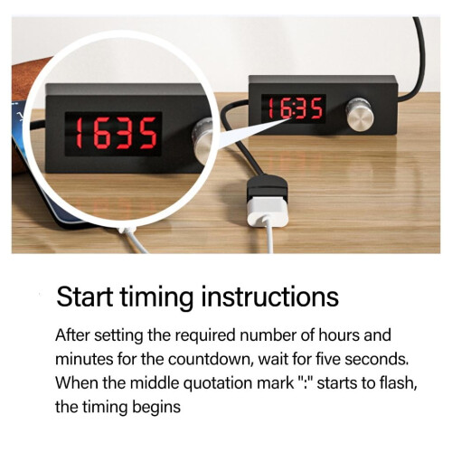Adjustable USB Timer Power Off Switching for Lamp Up to 24 Hours 55Mins 2
