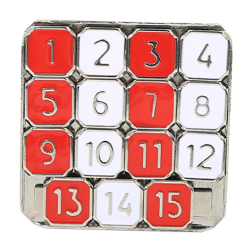 Μεταλλική τσουλήθρα με αριθμούς15Puzzle Αστεία πλακάκια τσέπης με συρόμενα πλακάκια 1