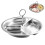 Stainless Steel Steamer Basket 3-Cavity with Handle 3