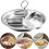 Stainless Steel Steamer Basket 3-Cavity with Handle 5