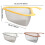PRYESS Over Sink Drain Basket, Over Sink Drain Basket, Space Saving Mounted Draining Rack for Kitchen, Adjustable Hooks, Efficient Organization 3