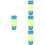4Pièces Timer Liquide Huile Coloré Relaxation Décor Table 7