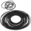 120Pcs Rubber Cassette Tape Recorder Belts Replacement 10