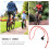 ibasenice Bicycle Pump Hose Red Plastic Hose for Valve Compatibility 1Pack 2
