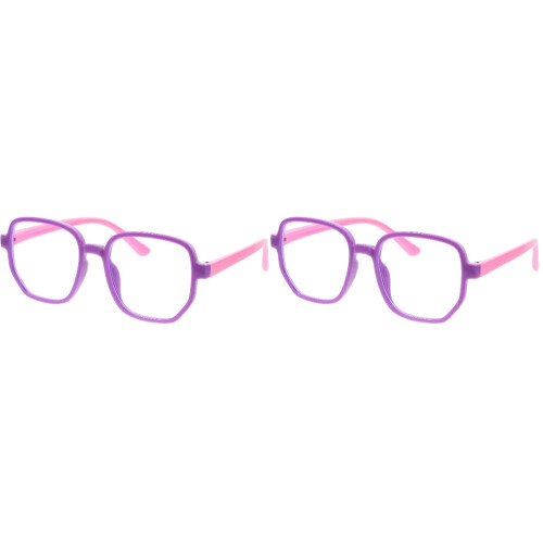 2Pcs Lightweight Eye Protective Glasses for Kids Blue Light Blocking 1