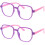2Pcs Lightweight Eye Protective Glasses for Kids Blue Light Blocking 4
