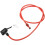 ibasenice Bicycle Pump Hose Red Plastic Hose for Valve Compatibility 1Pack 3