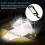 Portable Touch Control Lamp Motion Sensor Security Light Solar Powered Outdoor Flood Light High Luminous Efficiency LED Module Wide Angle 6