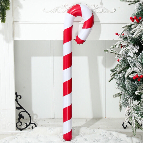 Inflatable Candy Cane Balloon PVC Christmas Decoration 2