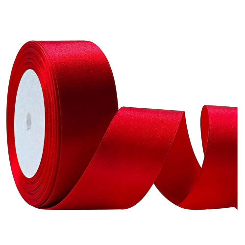 Rood polyesterlint 50 mm x 20 m – 2 rollen 2