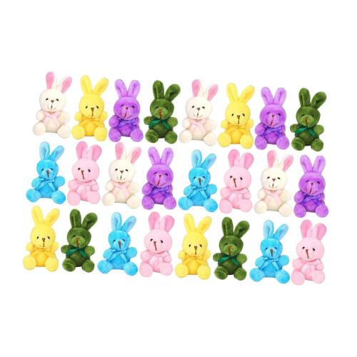 Σετ παιχνιδιών Plüsch Bunny με καλάθια, παιδικές μαριονέτες, μαλακά παιχνίδια 8cm για 2
