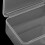 ULTNICE Transparent Small Storage Box Plastic 1Pack 3.5x6x9In 3
