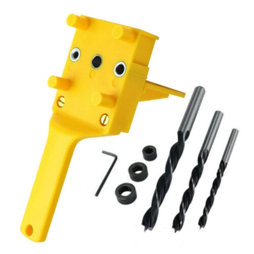 8PCS Quick Woodworking Doweling Jig ABS Handheld Pocket Hole Jig System Hole Puncher Drill Guide 2