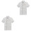 2Pcs White Chef Jacket Short Sleeve Durable Oil Proof for Catering Use 3