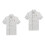 2Pcs White Chef Jacket Short Sleeve Durable Oil Proof for Catering Use 4