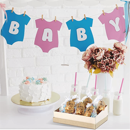 20 τεμάχια αναμνηστικά δώρα για baby shower με αρκουδάκι, μπρελόκ, τσάντα από οργάντζα, 1