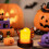 Φωτιστικό κεριού LED για το Halloween με λαμπερό σκελετό, χειροποίητο, τροφοδοτούμενο 4
