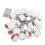 Battery Storage Case Included LED String Lights9.8Ft For Christmas Decorations, Two Modes Flash Constant On, Soft Wire Suitable For DIY Party 3