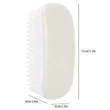 Multifunction Portable Shoe and Clothes Cleaning Brush, 13x6x4cm, White