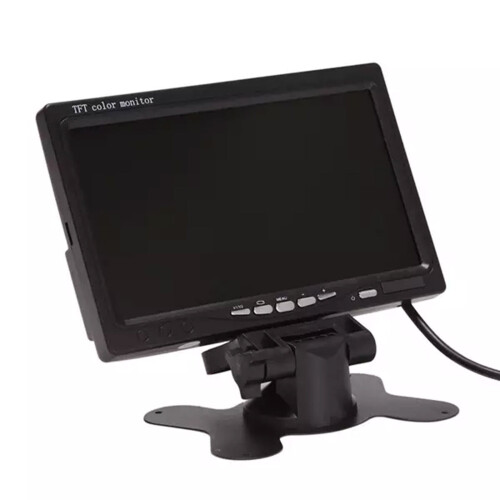 Οθόνη αυτοκινήτου 7" HD TFT 1024x600, είσοδος AV, ενσωματωμένο ηχείο, συμβατή με κάμερες 2