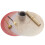 Round PVC Placemats Heat Resistant 4 Pcs Red 6