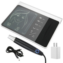 Machine de tatouage pour maquillage permanent avec réglage de la vitesse, batterie rechargeable, stylo de micropigmentation sans fil, cadre en