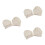 3Pcs Beige Belly Dance Thong Shoes Padded Polyester Half Palm Practice 6