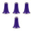 4Pcs Purple Plastic Clarinet Bell Replacement for Beginner Players 4