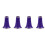 4Pcs Purple Plastic Clarinet Bell Replacement for Beginner Players 5