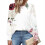 Damebluse med langermet stoff og smock 5